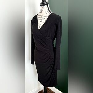 Black jersey knit Calvin Klein dress with sparkle. Size 8, excellent condition.